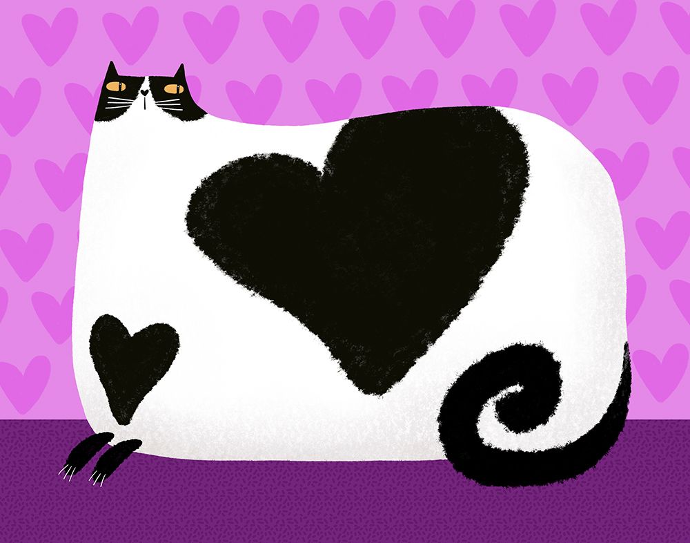 Valentines Cat art print by Gabriela Avila for $57.95 CAD