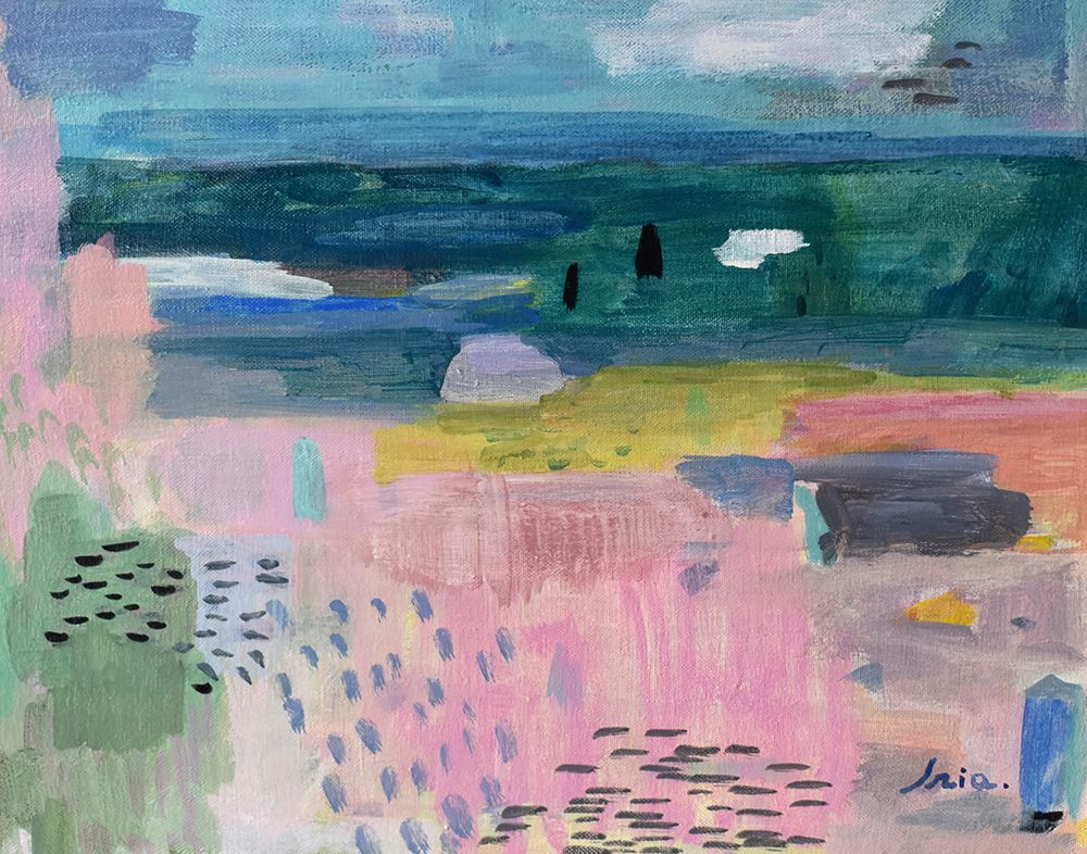 Saint Jean de Luz Beach art print by Iria Fernandez Alvarez for $57.95 CAD
