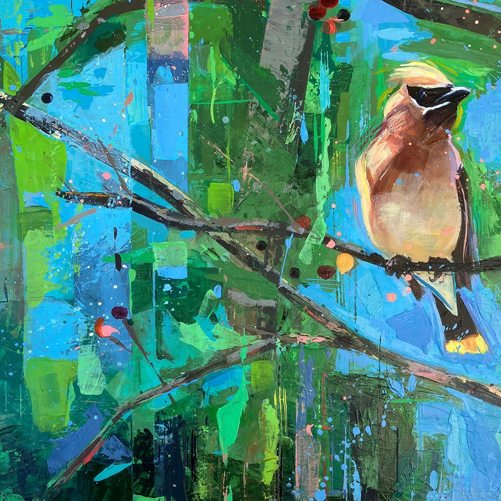 March Waxwings 1 art print by Shannon Abbey for $57.95 CAD