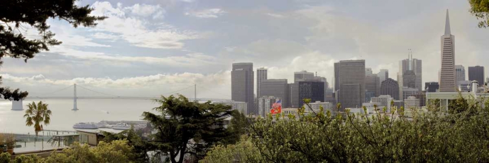 SF Skyline Pano - 110 art print by Alan Blaustein for $57.95 CAD