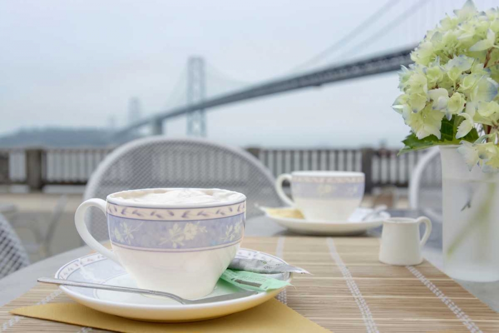 Dream Cafe Bay Bridge - 1 art print by Alan Blaustein for $57.95 CAD