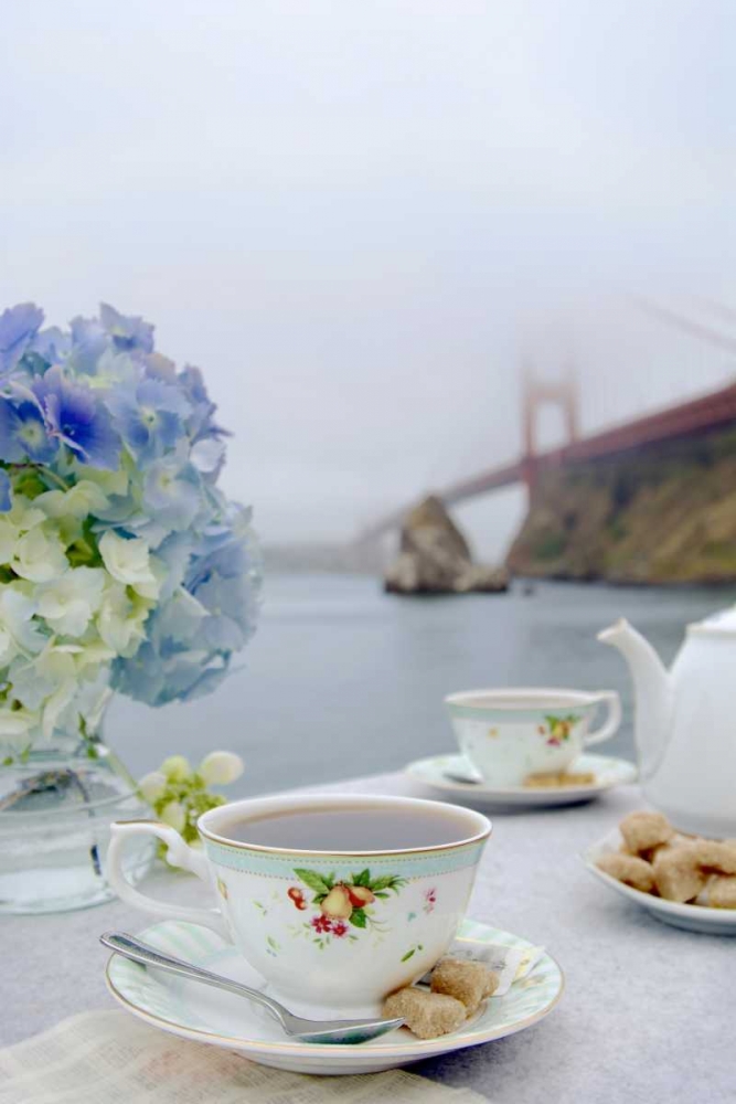 Dream Cafe Golden Gate Bridge - 12 art print by Alan Blaustein for $57.95 CAD