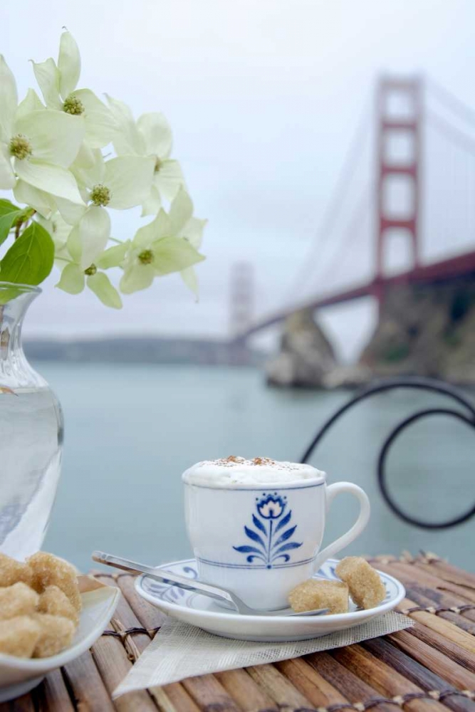 Dream Cafe Golden Gate Bridge - 17 art print by Alan Blaustein for $57.95 CAD