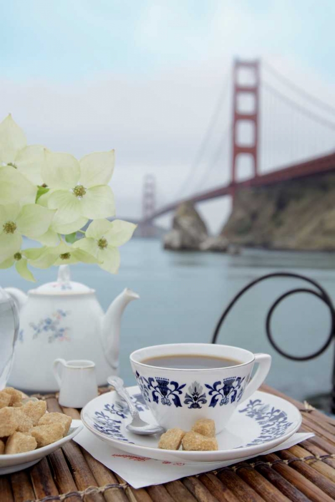Dream Cafe Golden Gate Bridge - 16 art print by Alan Blaustein for $57.95 CAD