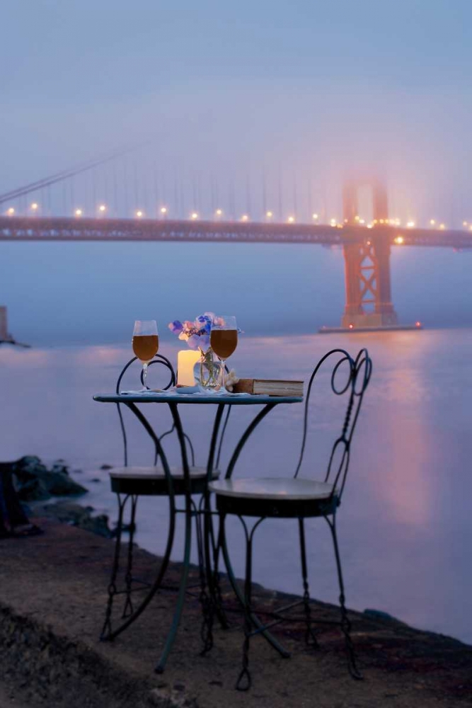 Dream Cafe Golden Gate Bridge - 51 art print by Alan Blaustein for $57.95 CAD