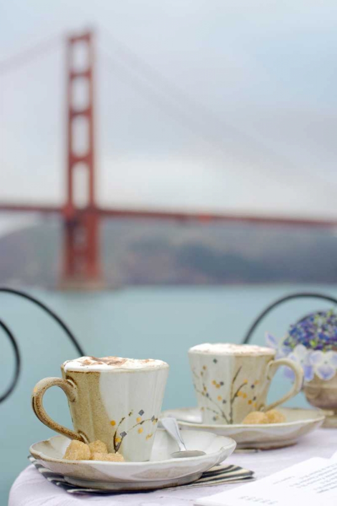 Dream Cafe Golden Gate Bridge - 55 art print by Alan Blaustein for $57.95 CAD