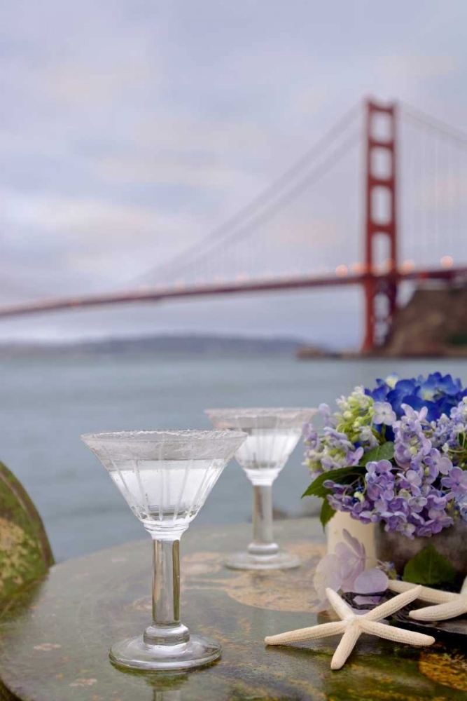 Dream Cafe Golden Gate Bridge - 64 art print by Alan Blaustein for $57.95 CAD