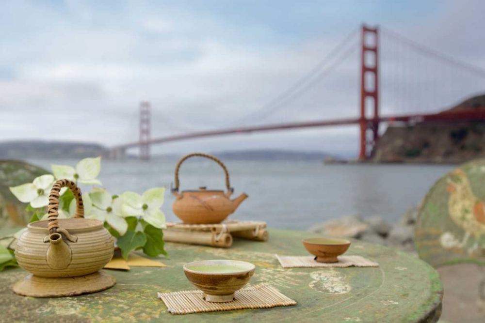 Dream Cafe Golden Gate Bridge - 66 art print by Alan Blaustein for $57.95 CAD