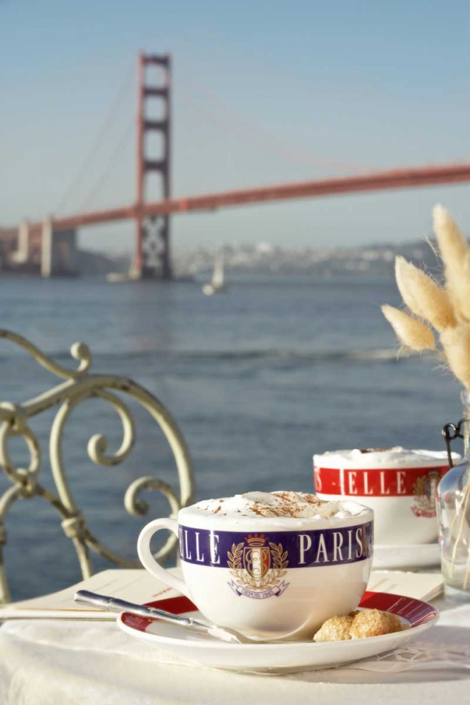 Dream Cafe Golden Gate Bridge - 76 art print by Alan Blaustein for $57.95 CAD