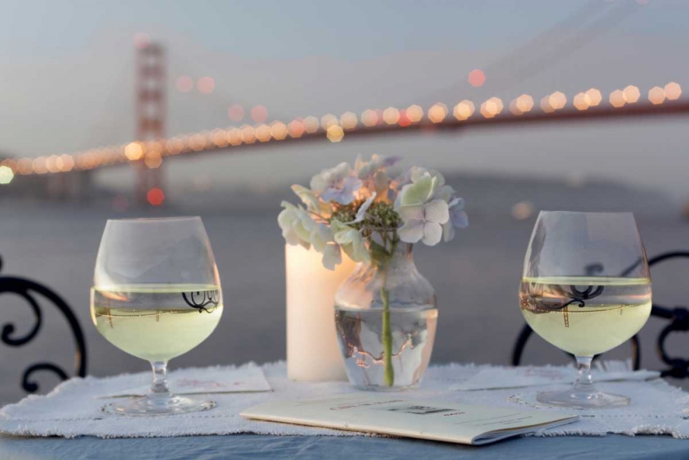 Dream Cafe Golden Gate Bridge - 79 art print by Alan Blaustein for $57.95 CAD
