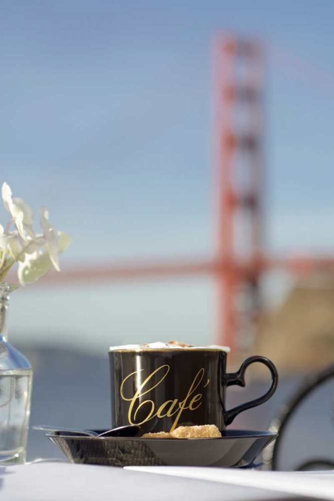 Dream Cafe Golden Gate Bridge - 88 art print by Alan Blaustein for $57.95 CAD