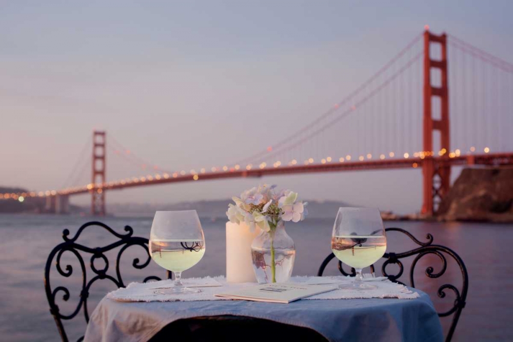 Dream Cafe Golden Gate Bridge - 78 art print by Alan Blaustein for $57.95 CAD