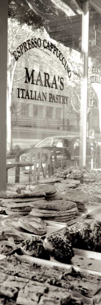 San Francisco Cafe Pano - 2 art print by Alan Blaustein for $57.95 CAD