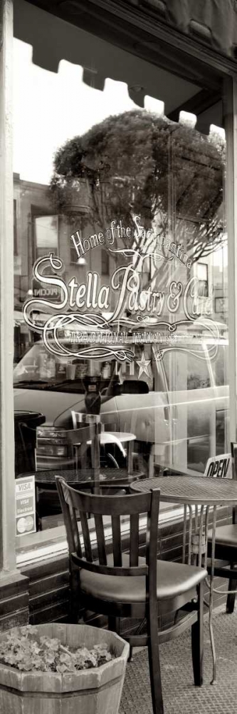San Francisco Cafe Pano - 3 art print by Alan Blaustein for $57.95 CAD