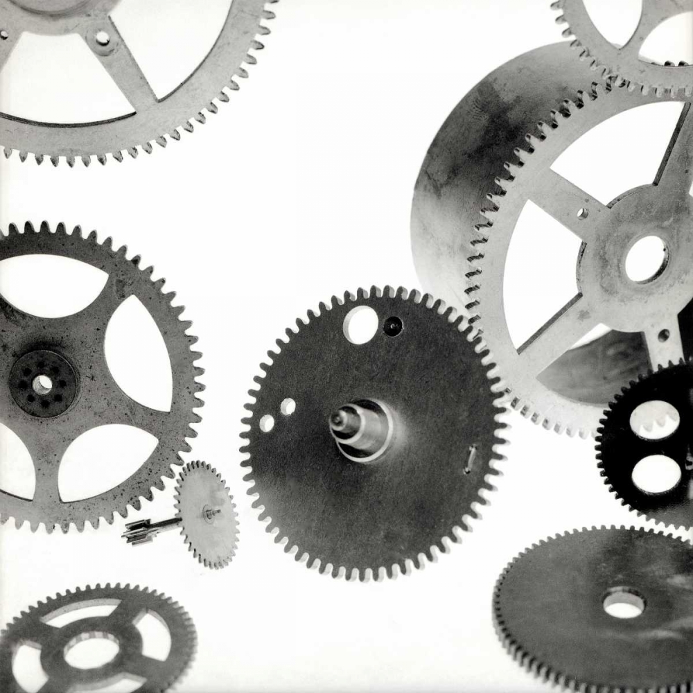 Retro- Gears - 6 art print by Alan Blaustein for $57.95 CAD