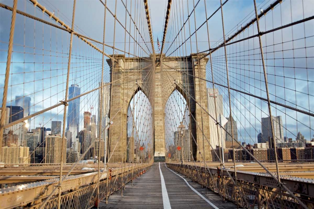 Brooklyn Bridge art print by Alan Blaustein for $57.95 CAD