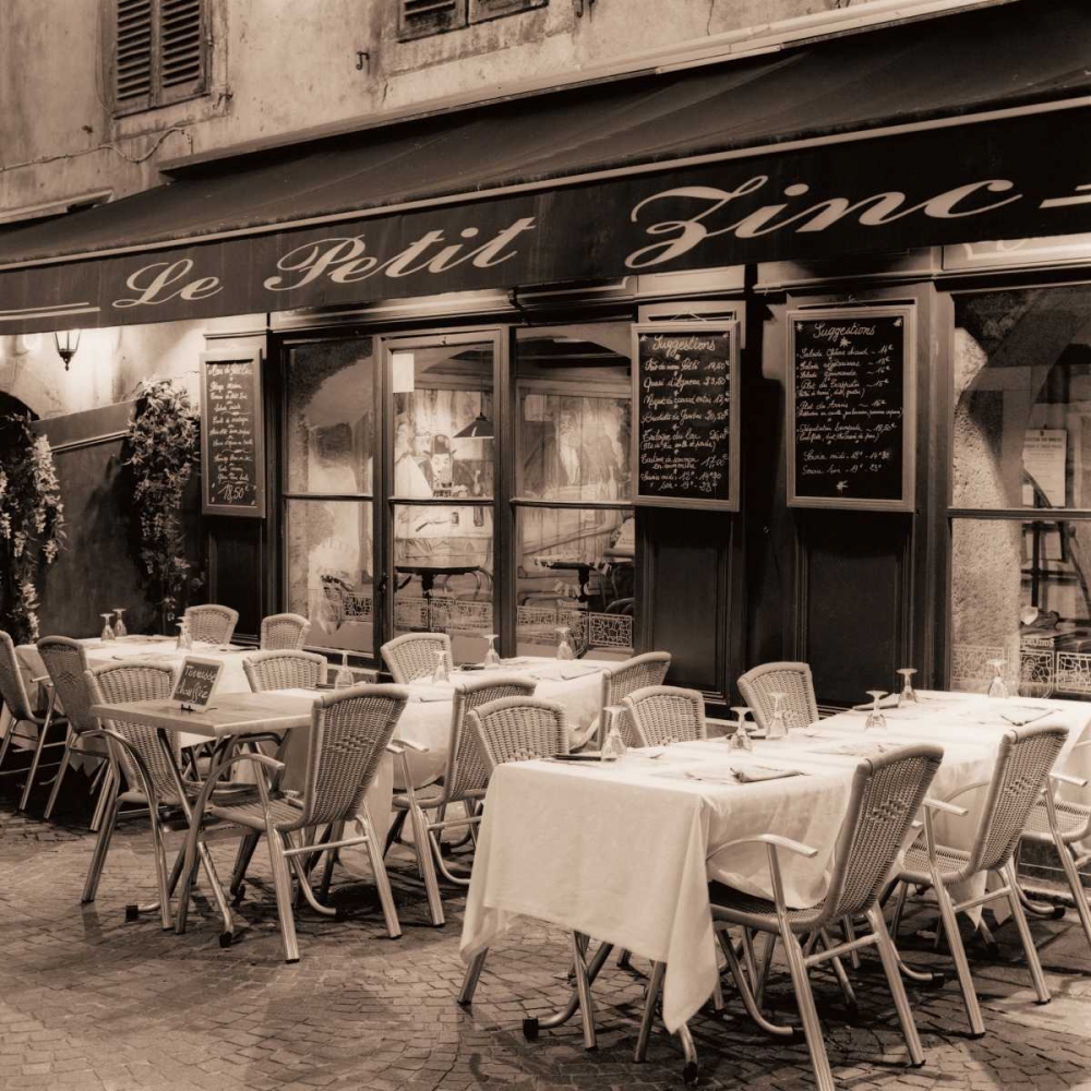 Le Petit Zinc art print by Alan Blaustein for $57.95 CAD