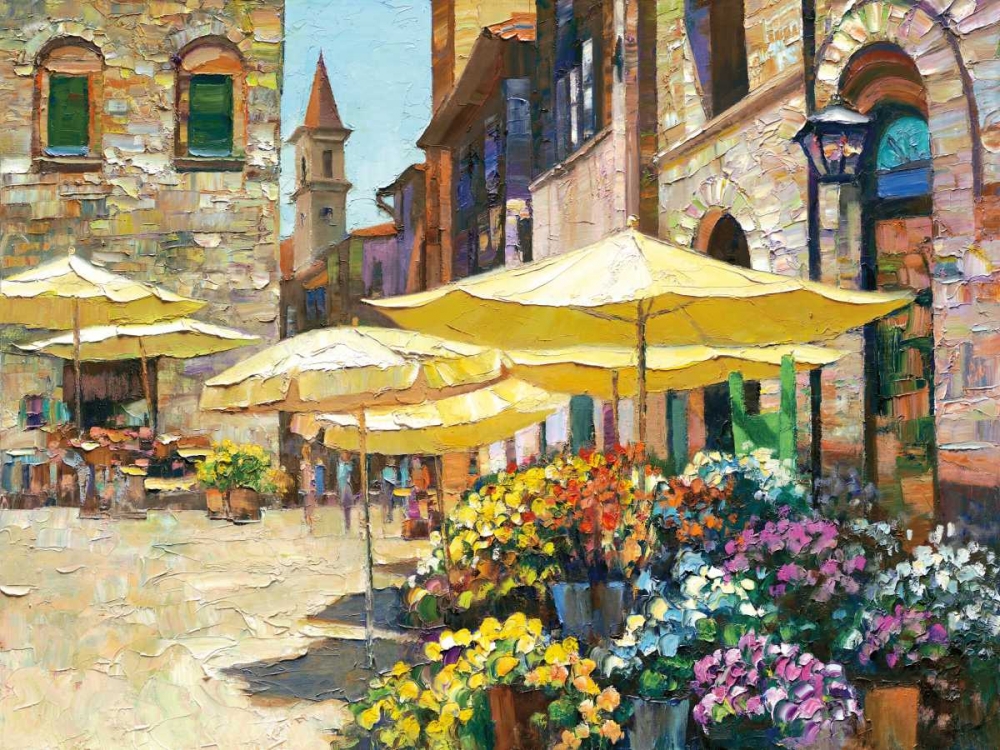 Siena Flower Market art print by Howard Behrens for $57.95 CAD