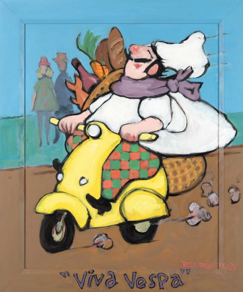 Viva Vespa art print by Robert Dewar Bentley for $57.95 CAD