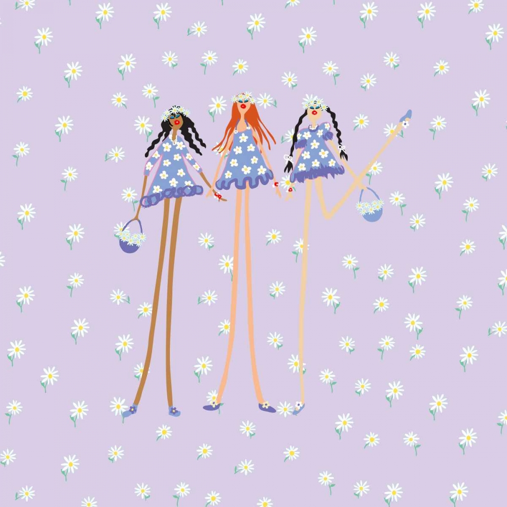 Flower Girls art print by Caroline Benchetrit for $57.95 CAD