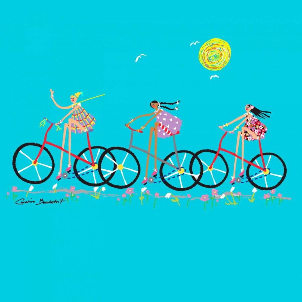 Tour de Girls art print by Caroline Benchetrit for $57.95 CAD