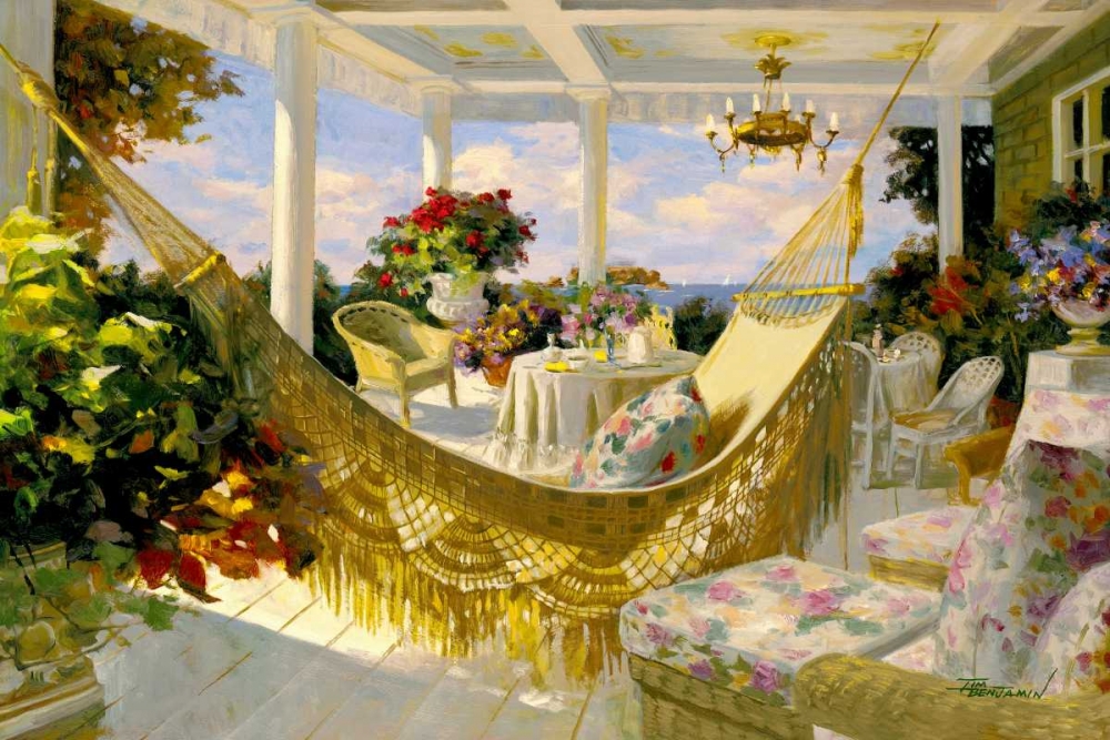 Porches and Patios art print by Benjamin for $57.95 CAD