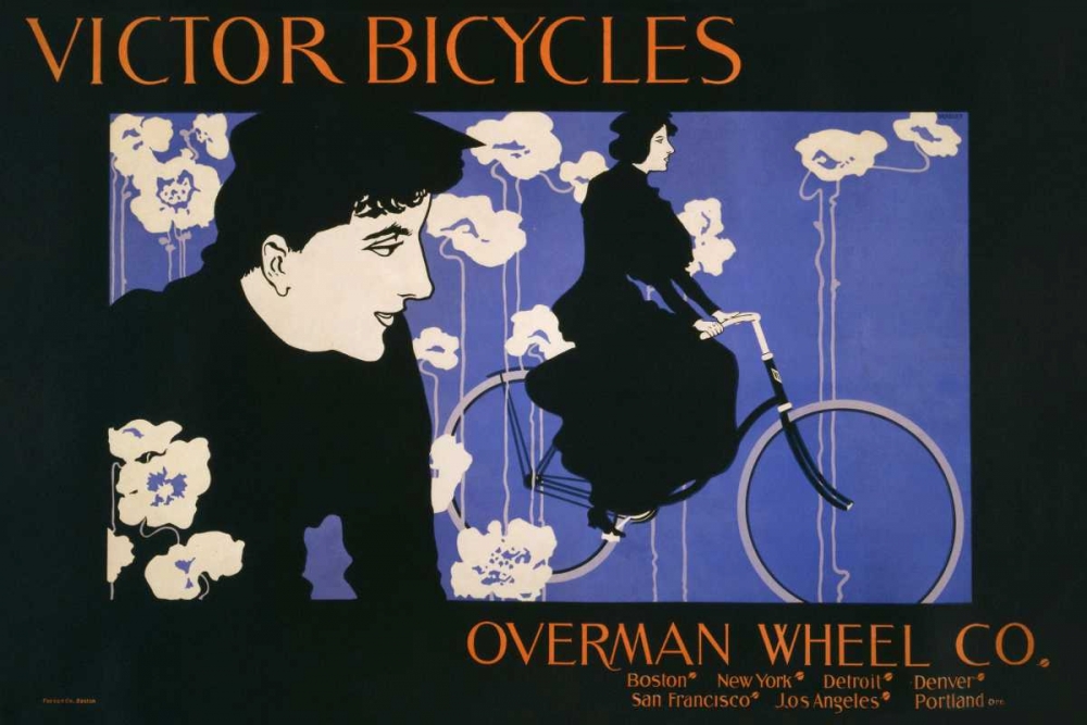 Victor Bicycles - horizontal art print by William Henry Bradley for $57.95 CAD