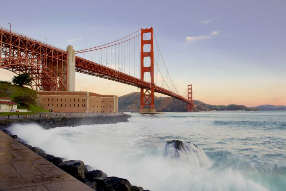 Golden Gate Bridge at Dawn art print by Alan Blaustein for $57.95 CAD