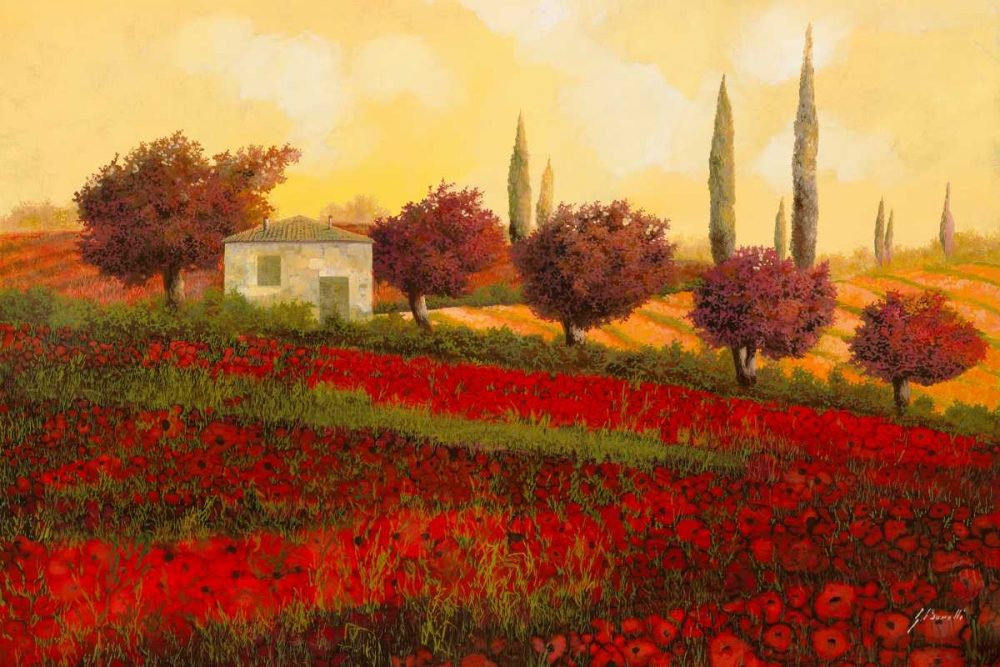 Papaveri Toscana II art print by Guido Borelli for $57.95 CAD