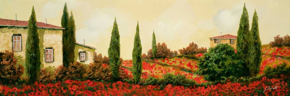 Tre Case Tra I Papaveri art print by Guido Borelli for $57.95 CAD