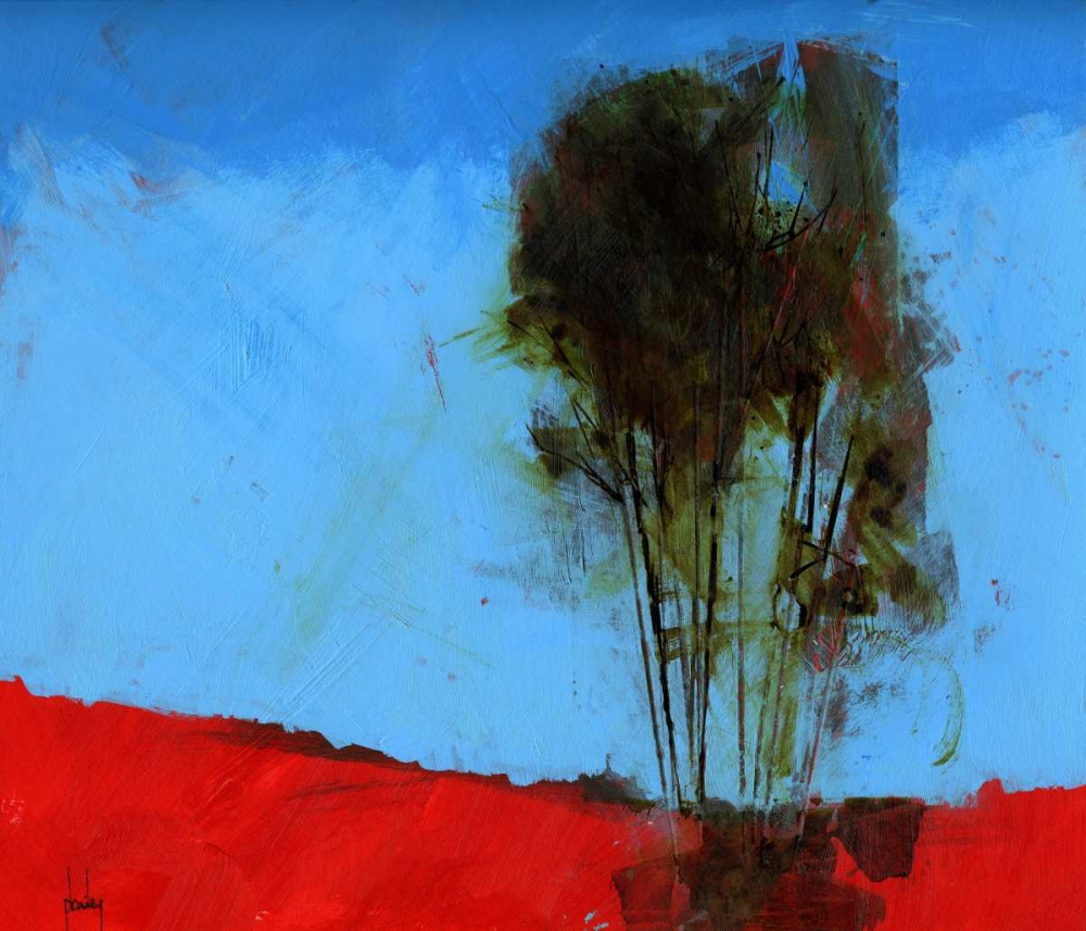 Cyan and Red art print by Paul Bailey for $57.95 CAD