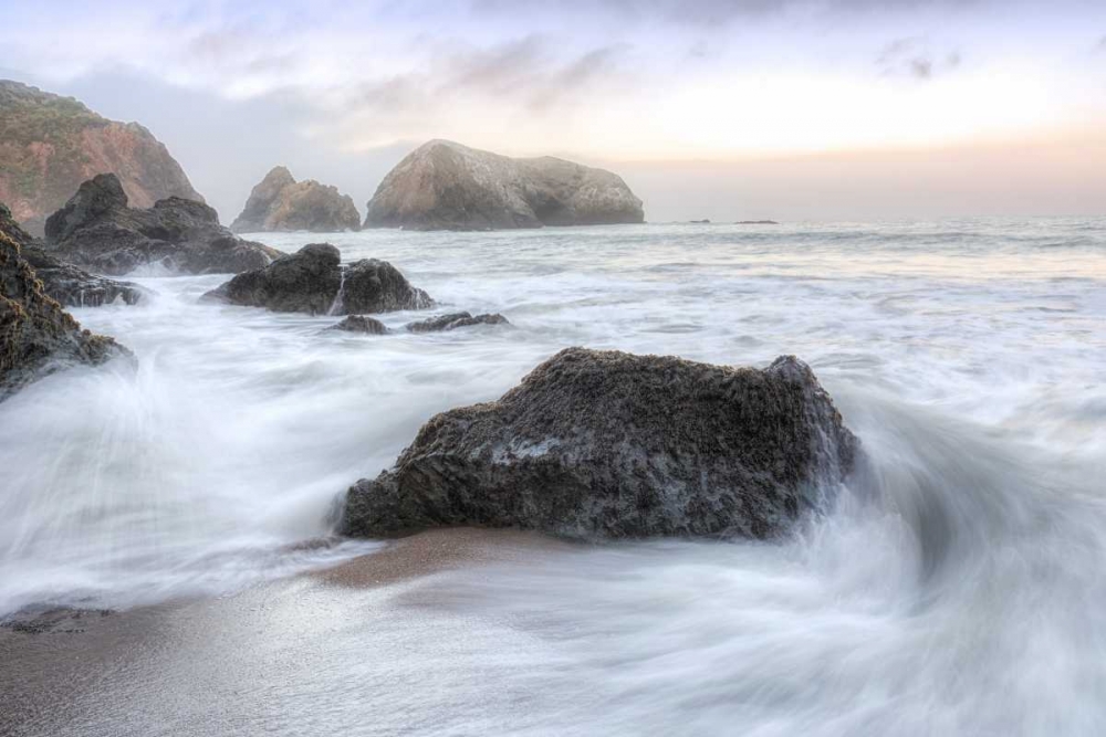 Crescent Beach Waves 2 art print by Alan Blaustein for $57.95 CAD