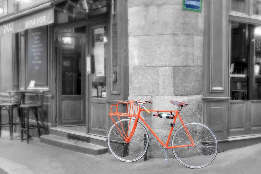 Orange Bicyclette art print by Alan Blaustein for $57.95 CAD