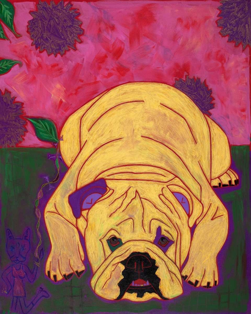 Lounge Lizard art print by Angela Bond for $57.95 CAD