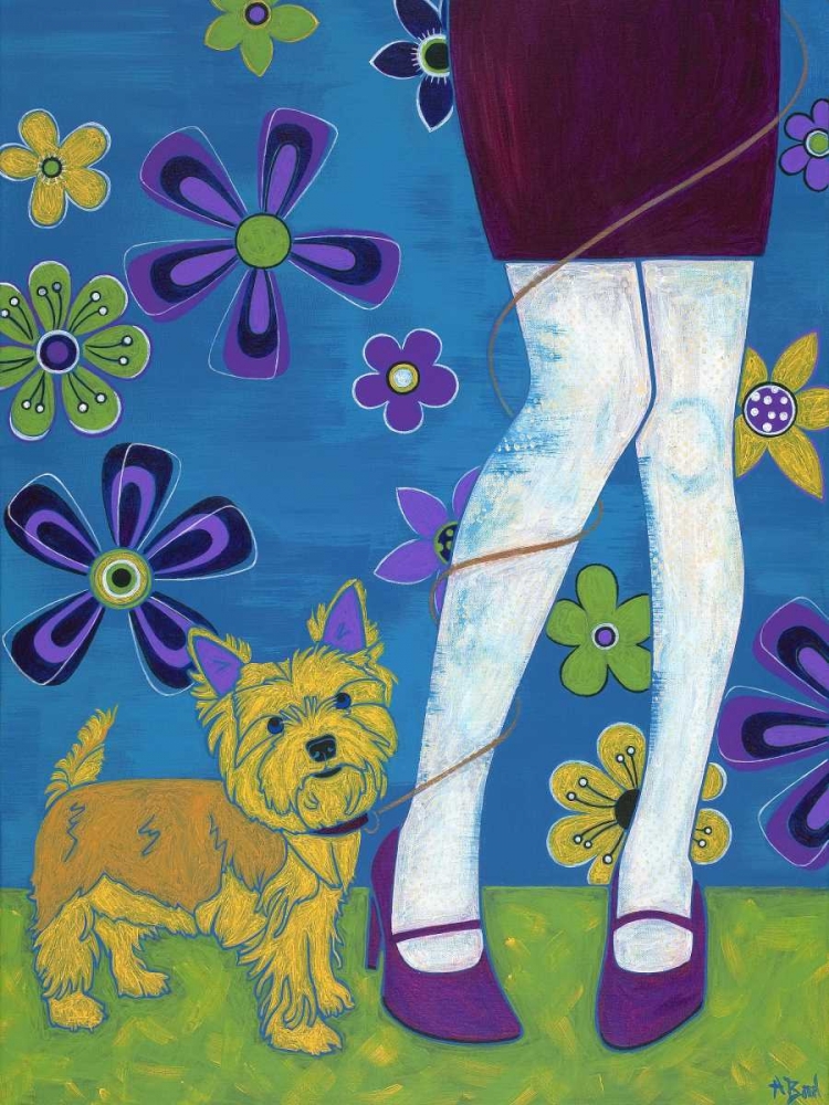 The Yorkie Fandango art print by Angela Bond for $57.95 CAD