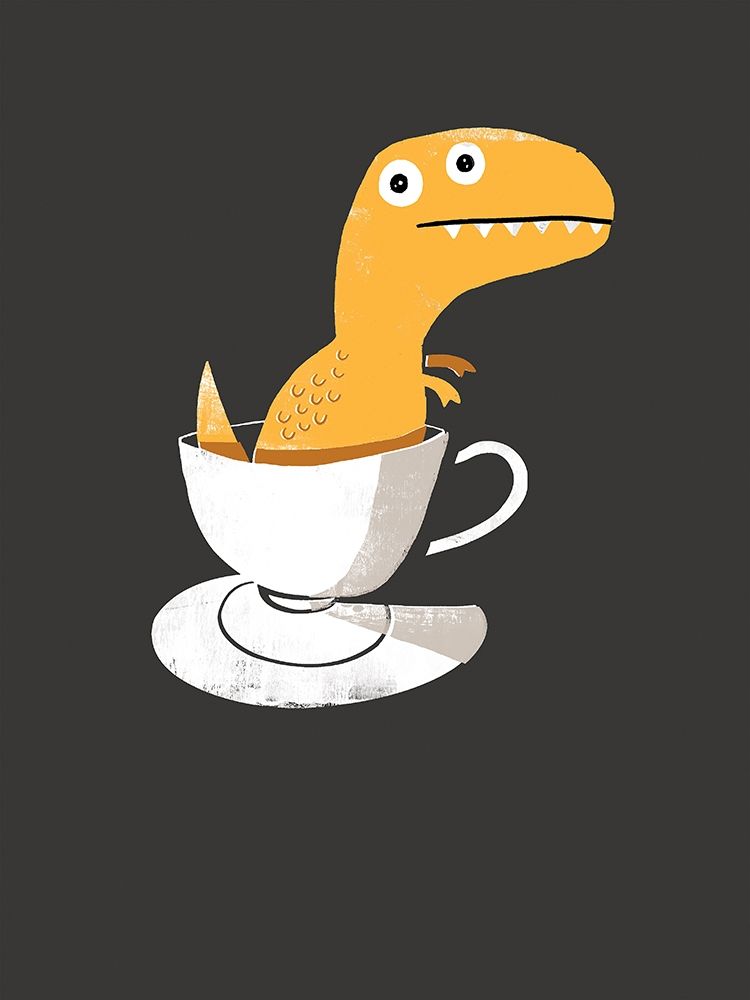 Tea Rex art print by Michael Buxton for $57.95 CAD