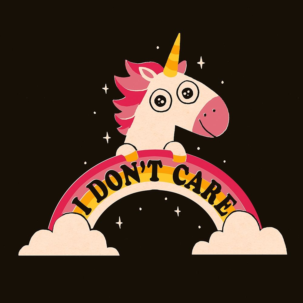 Unicorn Donaâ‚¬â„¢t Care art print by Michael Buxton for $57.95 CAD