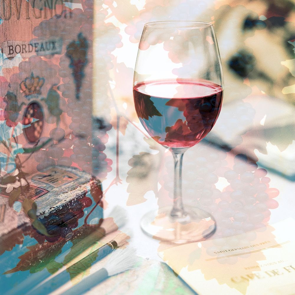 Bordeaux Vineyard Cafe #1 art print by Alan Blaustein for $57.95 CAD