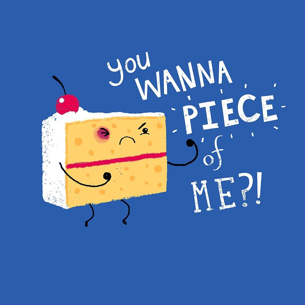 Angry Cake art print by Michael Buxton for $57.95 CAD