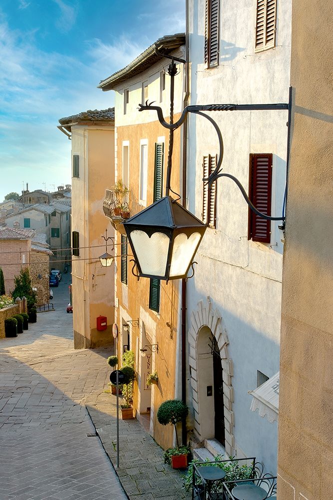 Montalcino Street Lamp #1 art print by Alan Blaustein for $57.95 CAD