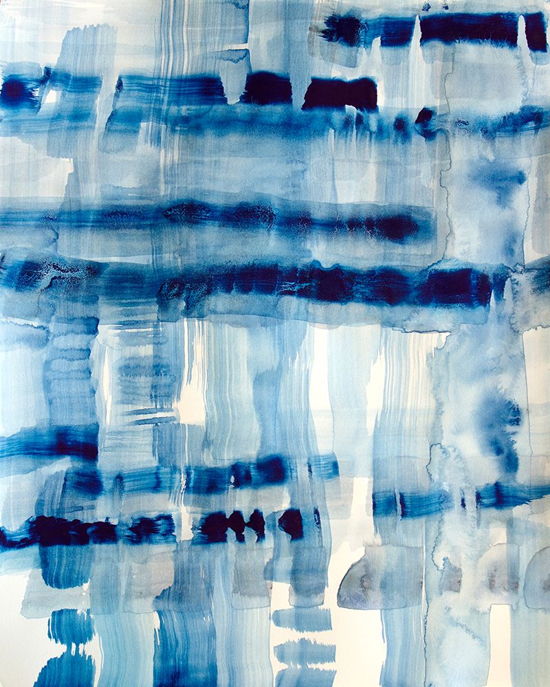 Indigo Stripes No. 1 art print by Hope Bainbridge for $57.95 CAD