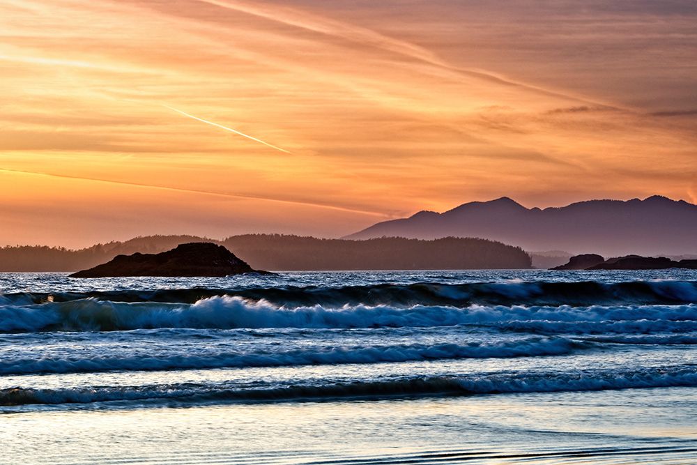 A Long Beach Sunset art print by Chuck Burdick for $57.95 CAD