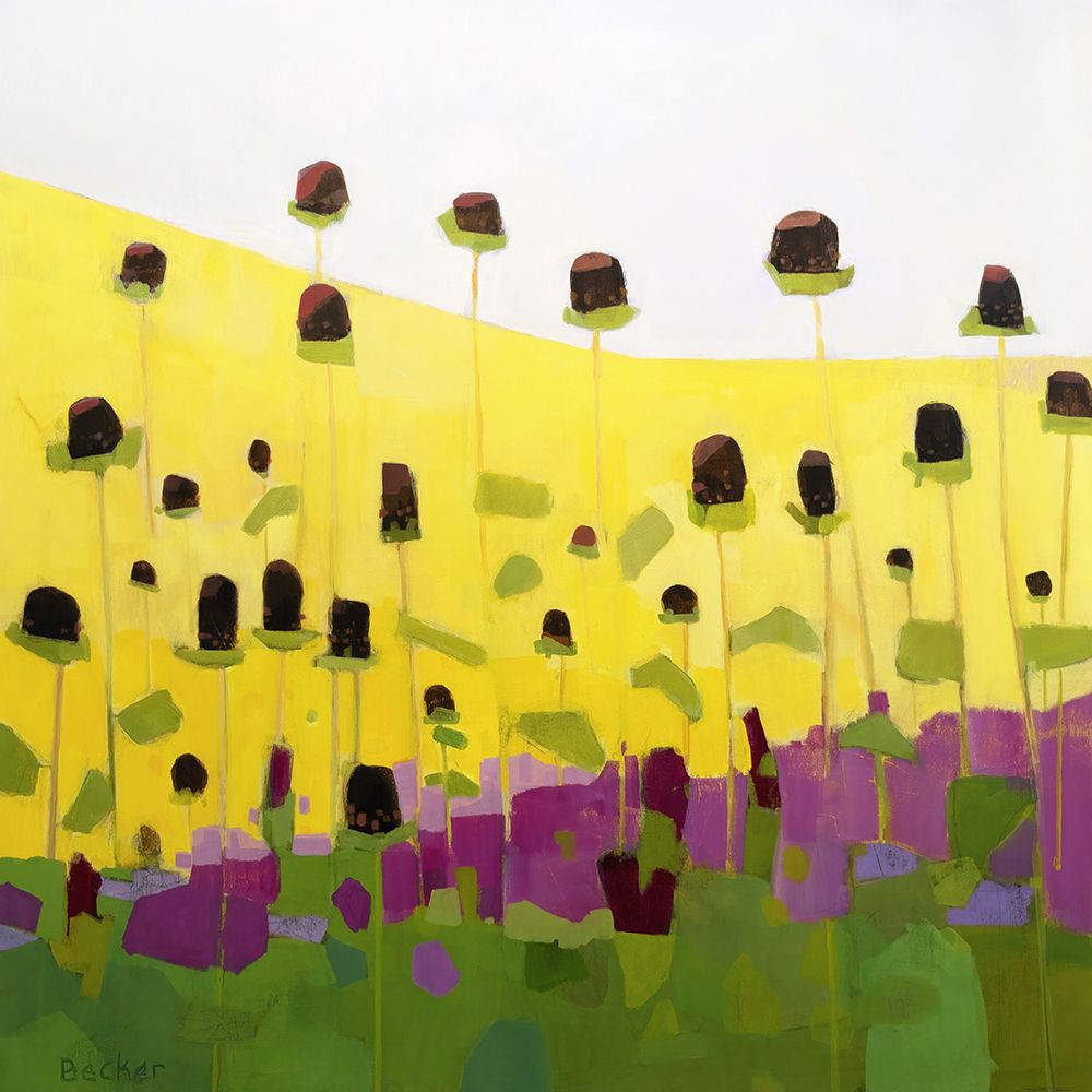 Coneflowers With Pink art print by Anne Becker for $57.95 CAD