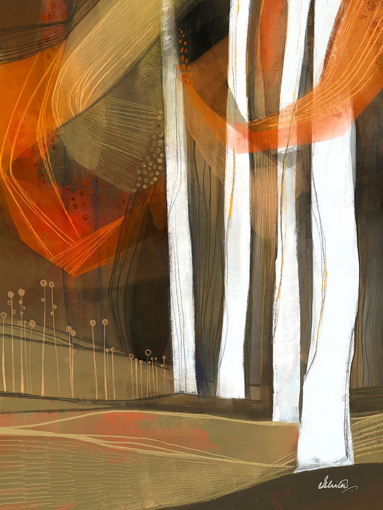 Ethereal Fall Forest art print by Ishita Banerjee for $57.95 CAD