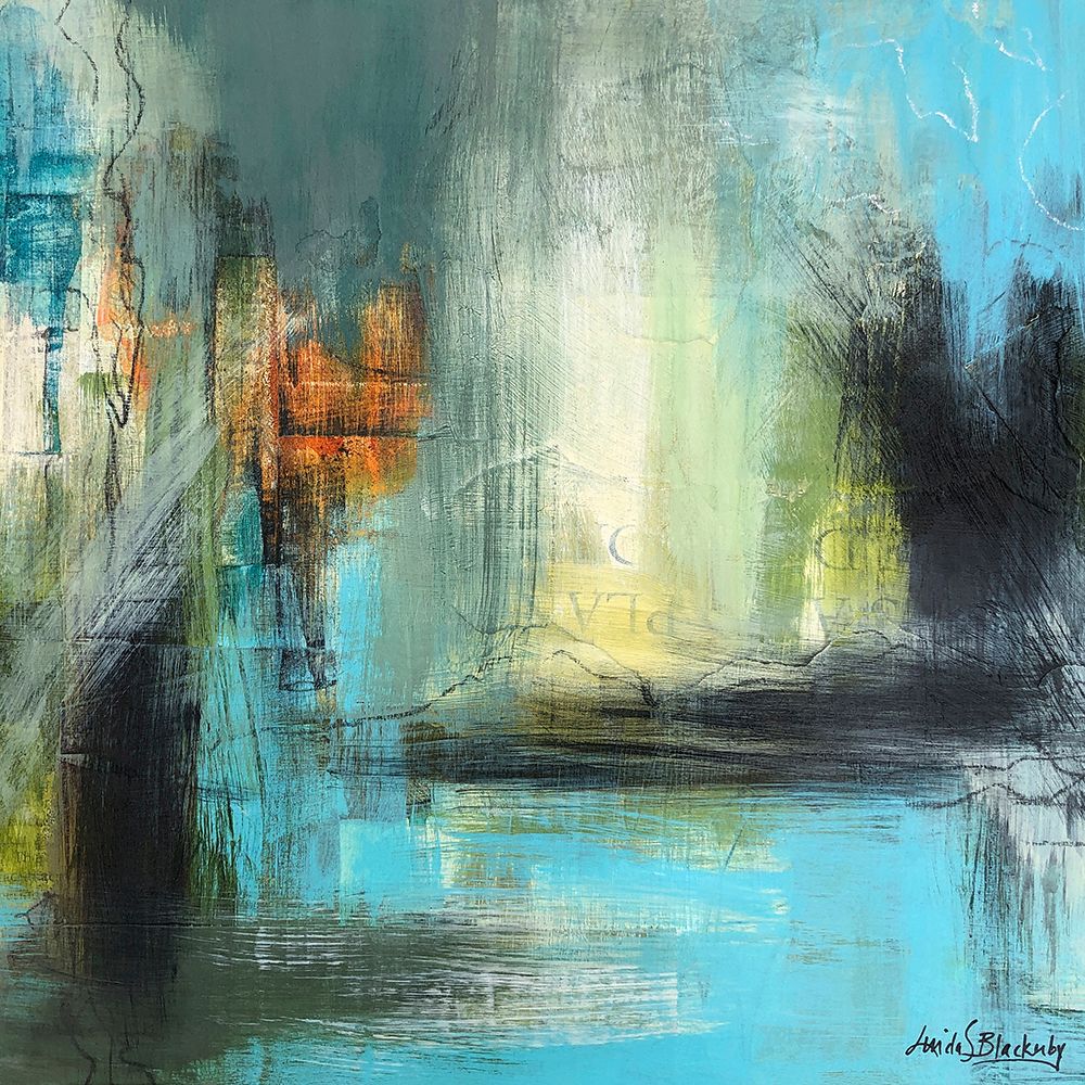 Aqua Serenity 1 art print by Linda S. Blackerby for $57.95 CAD
