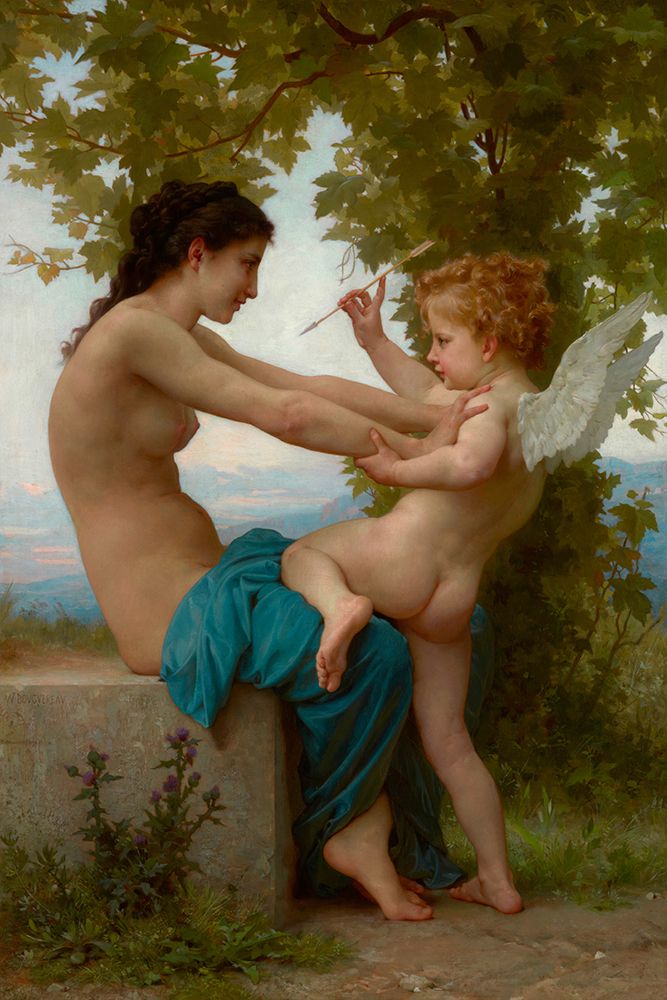 A Young Girl, 1880 art print by William-Adolphe Bouguereau for $57.95 CAD