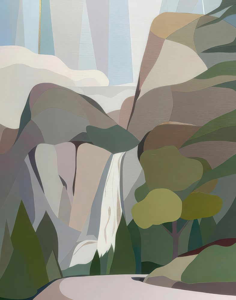 Bridal Veil Falls art print by Melba Browne for $57.95 CAD