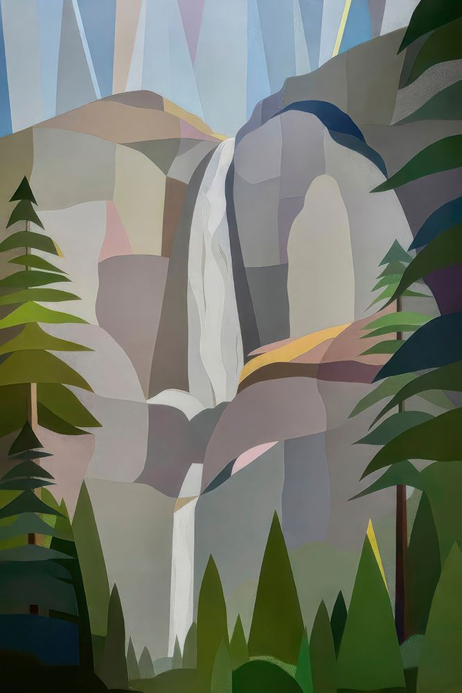 Morning Yosemite Falls art print by Melba Browne for $57.95 CAD