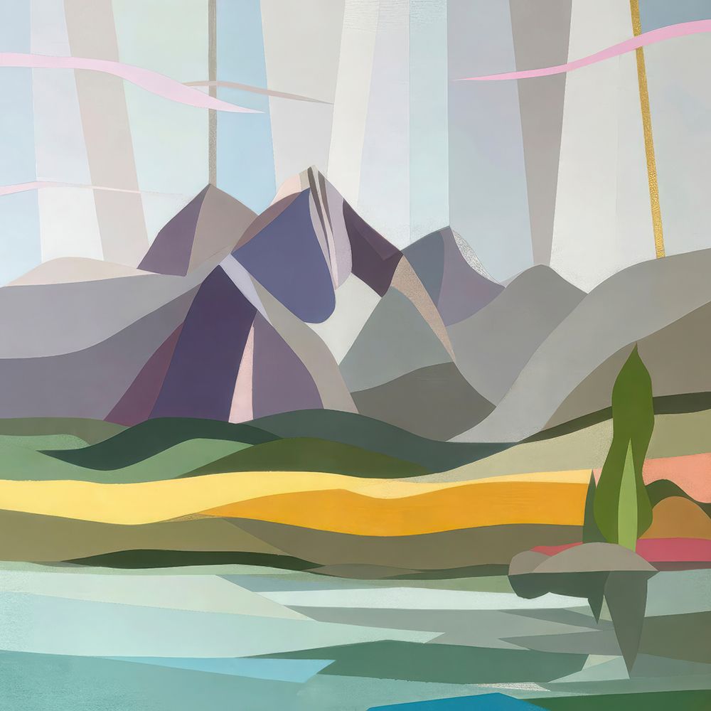 Sierras Other Side art print by Melba Browne for $57.95 CAD