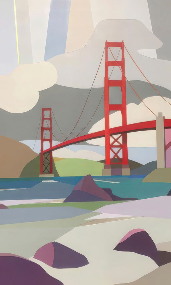 The Golden Gate Bridge from Baker Beach art print by Melba Browne for $57.95 CAD